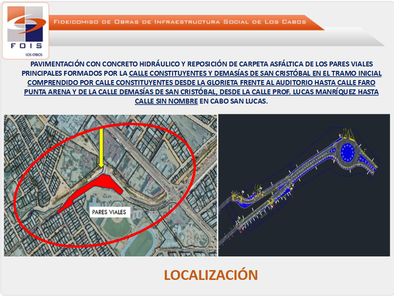 Par Vial Constituyentes y Demasías de San Cristobal en Cabo San Lucas, Primera Etapa.